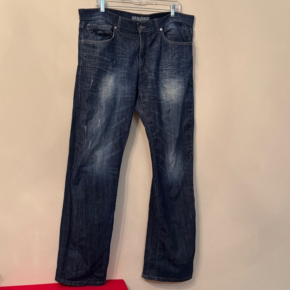 Parasuco Jeans Men 38x34L Blue Denim Pants Bootcut Casual Cotton Legend Rn 74979